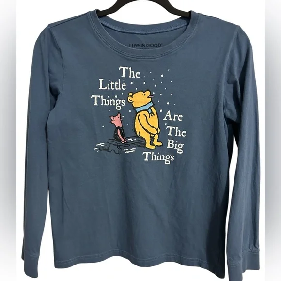 Life Is Good Kids Crusher Tee Pooh and Piglet Long Sleeves - Picture 1 of 8